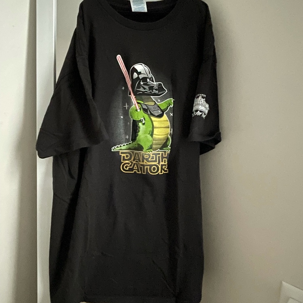 mens black Star Wars spoof tee